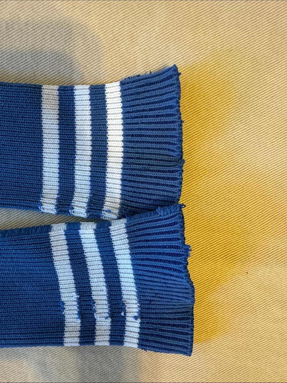 Unisex Soccer Knee-High Socks - Black, White & Blue